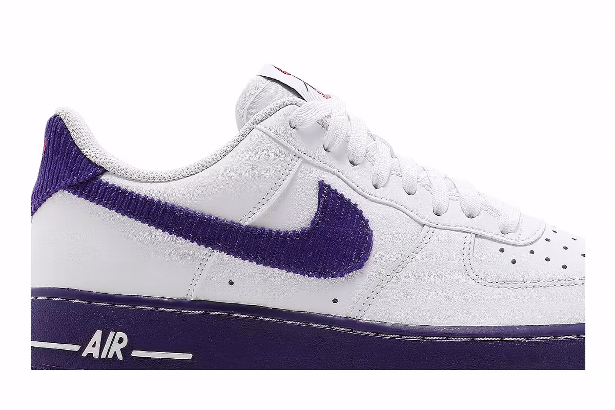 Nike Air Force 1 White Court Purple, view 3