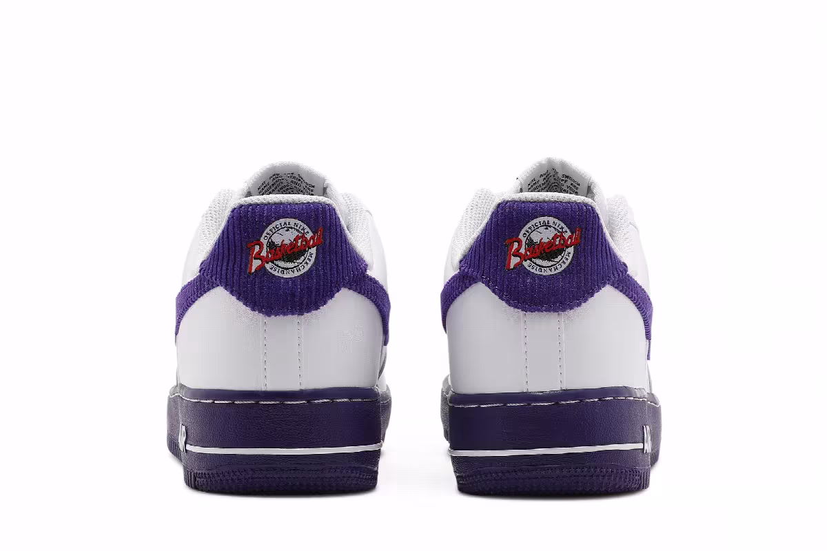 Nike Air Force 1 White Court Purple, view 7