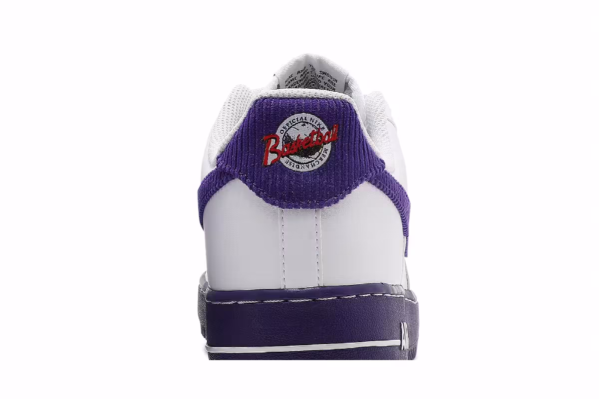 Nike Air Force 1 White Court Purple, view 8