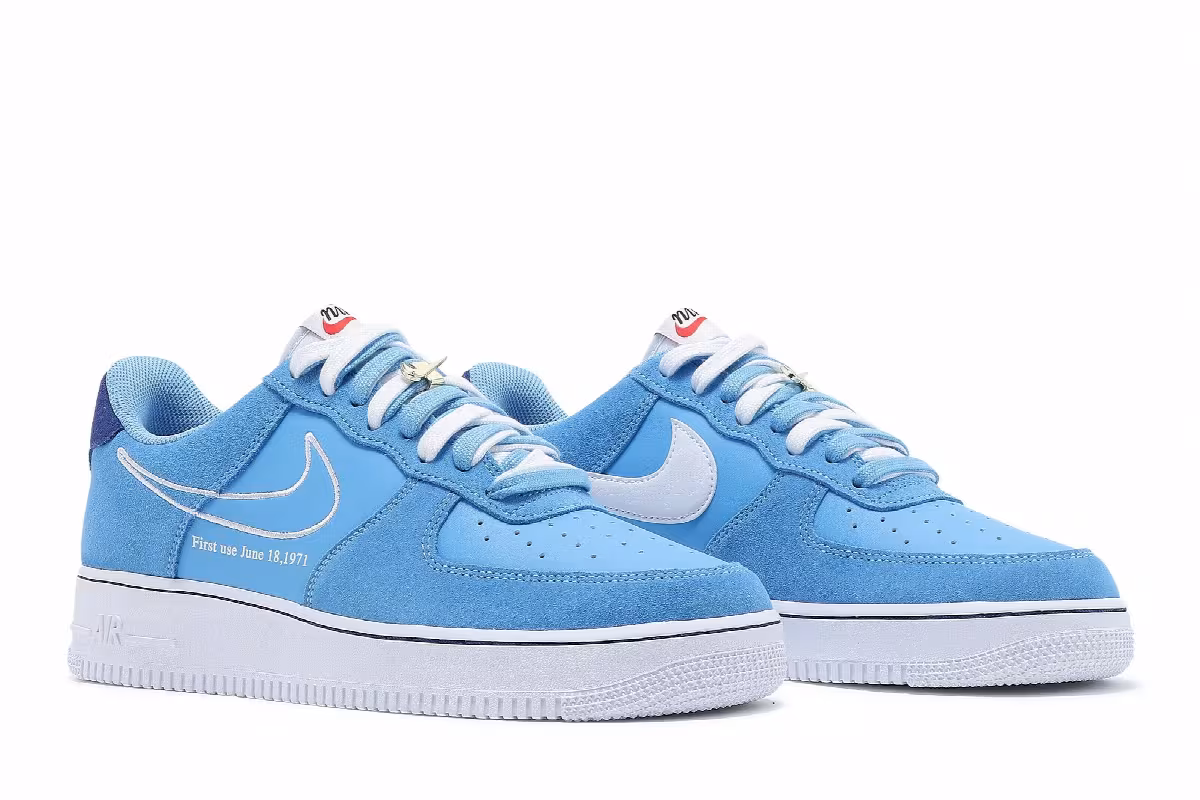 Nike Air Force 1 07 LV8 First Use - University Blue, view 9