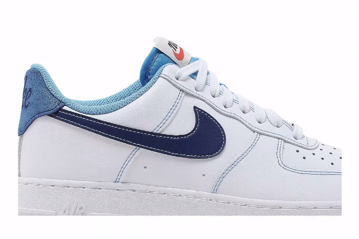 Nike Air Force 1 First Use - White University Blue, view 3
