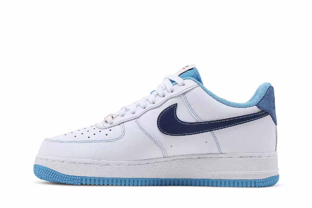 Nike Air Force 1 First Use - White University Blue, view 4
