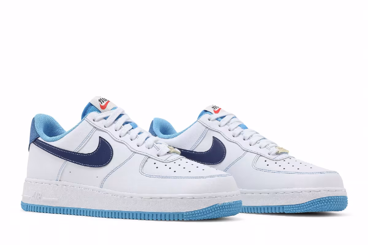 Nike Air Force 1 First Use - White University Blue, view 9