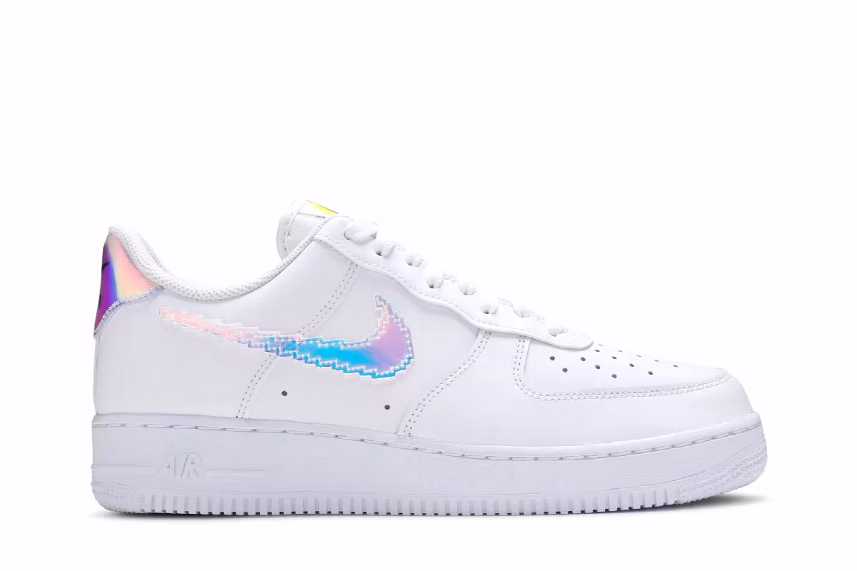 Nike Air Force 1 Low Iridescent Pixel - White, view 2