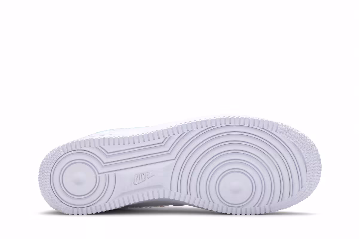 Nike Air Force 1 Low Iridescent Pixel - White, view 5