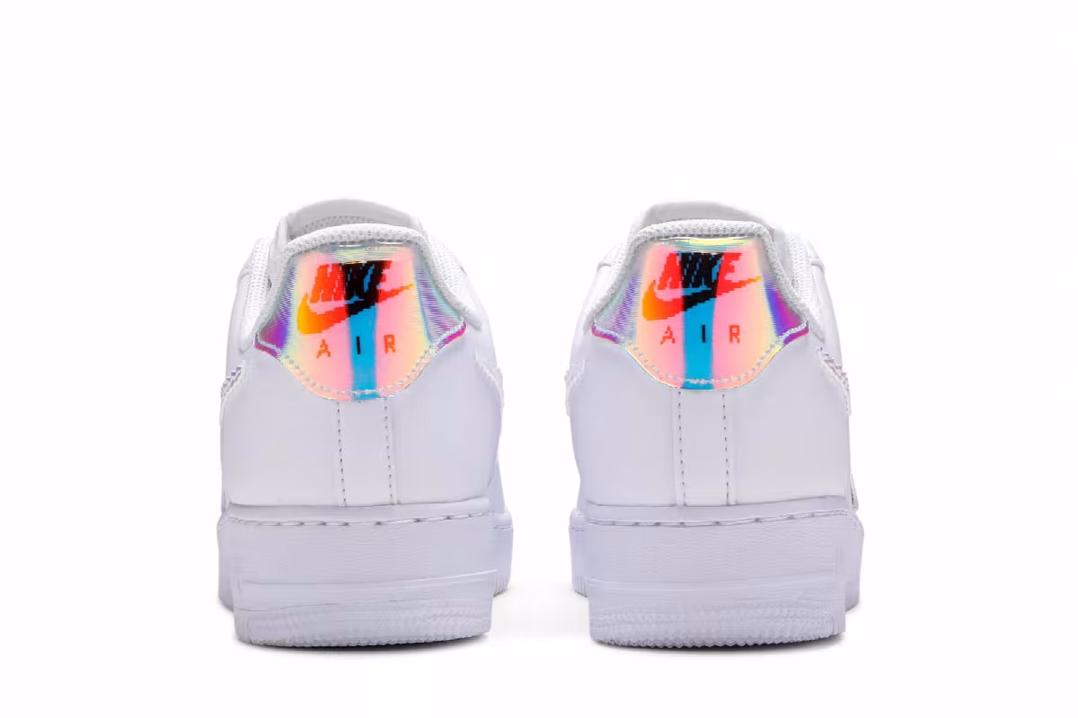 Nike Air Force 1 Low Iridescent Pixel - White, view 7