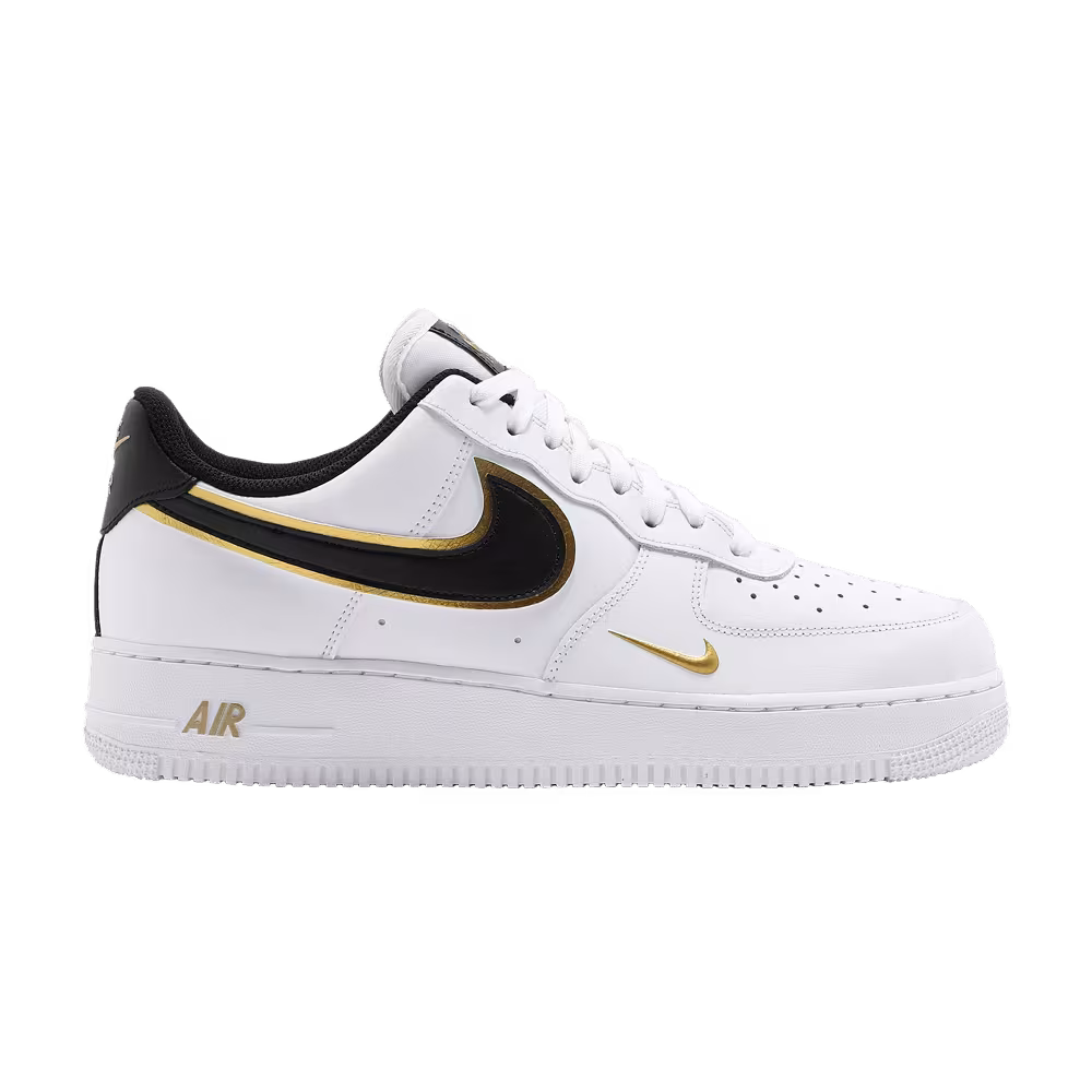 Nike Air Force 1 Metallic Swoosh Pack - White Metallic Gold