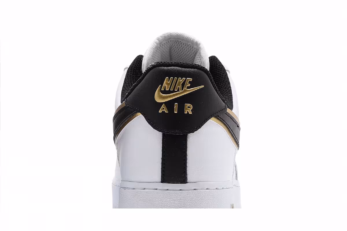 Nike Air Force 1 Metallic Swoosh Pack - White Metallic Gold, view 8
