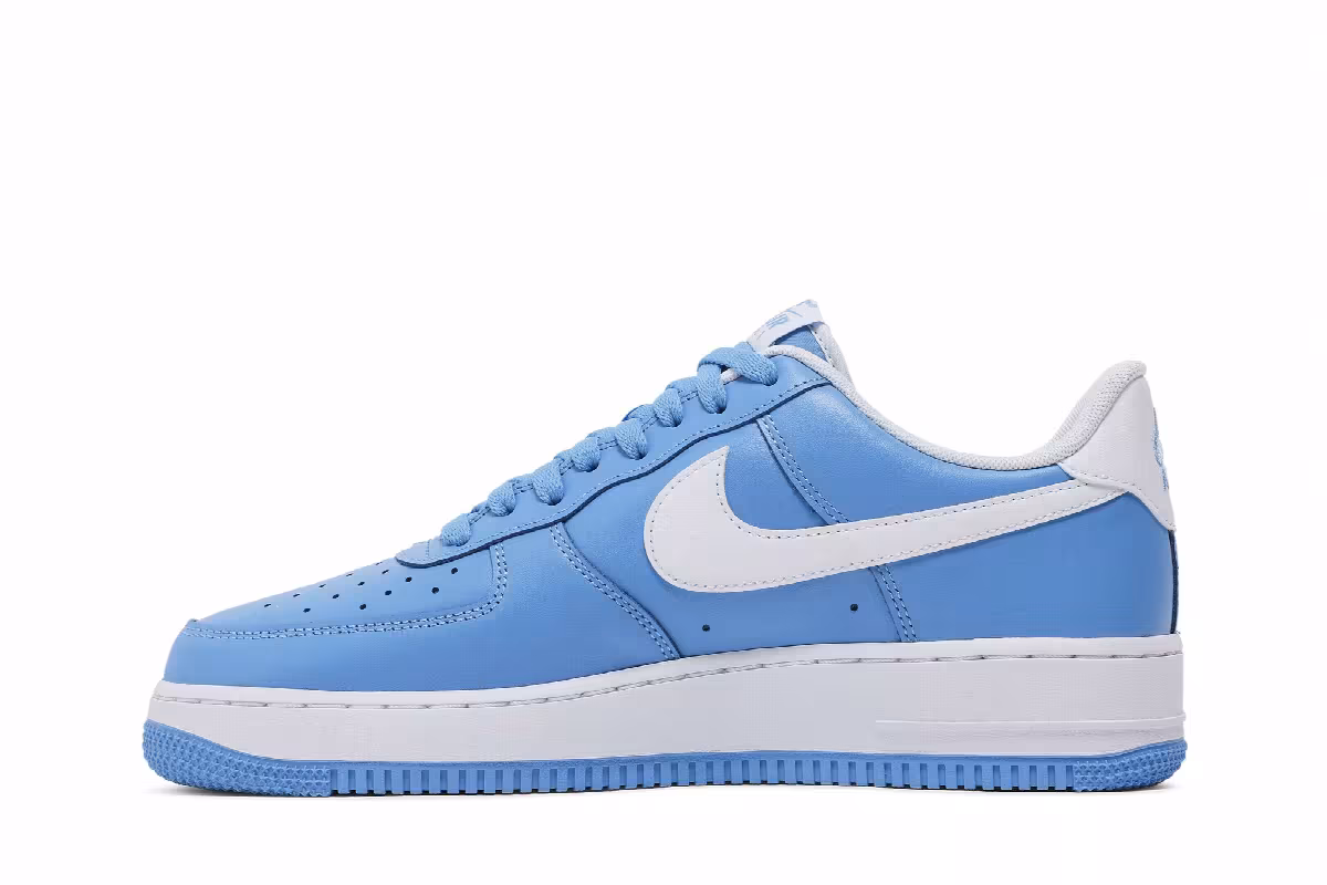 Nike Air Force 1 University Blue White, view 4