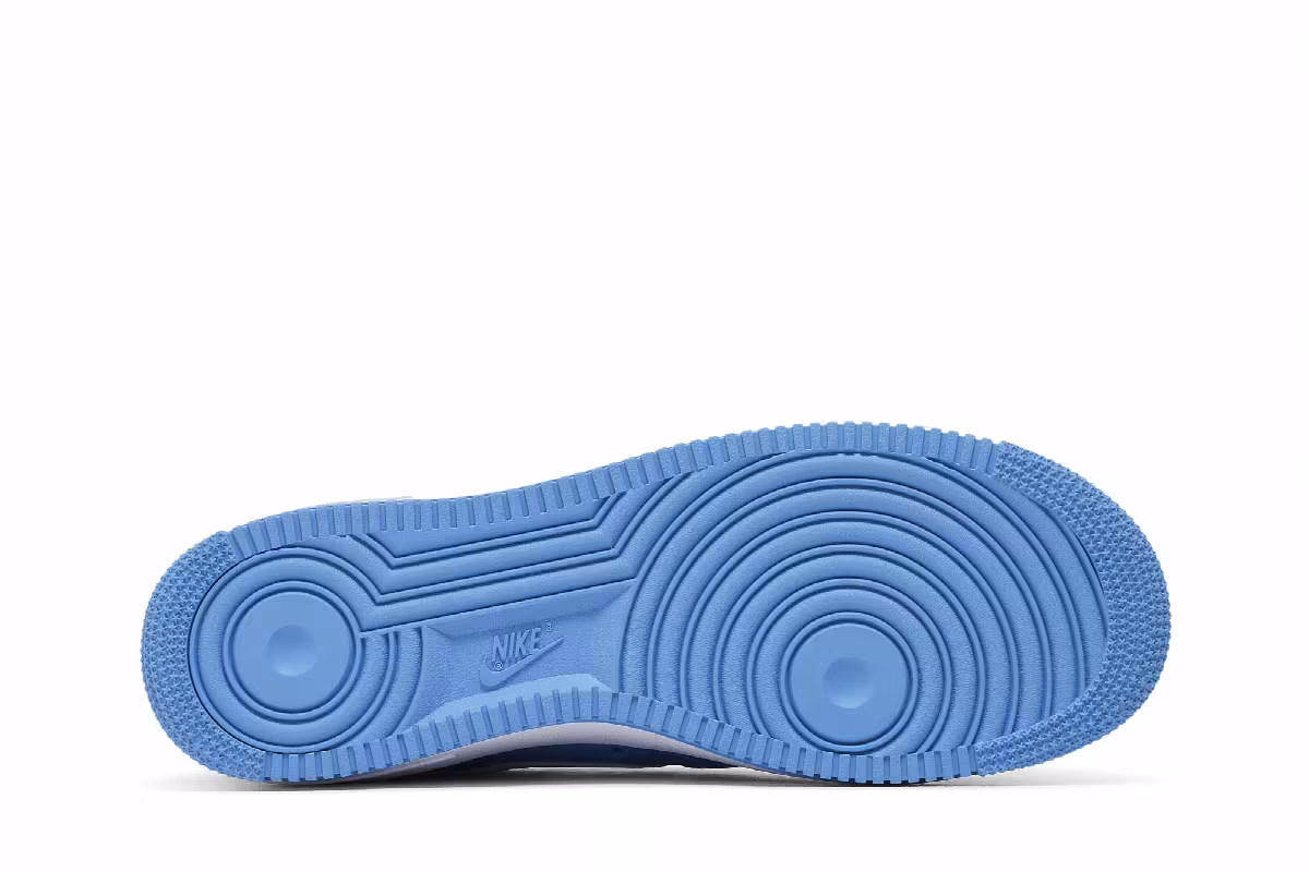 Nike Air Force 1 University Blue White, view 5