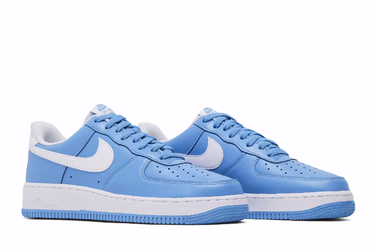 Nike Air Force 1 University Blue White, view 9
