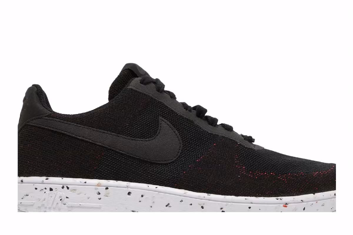 Nike Air Force 1 Crater Flyknit Black White, view 3