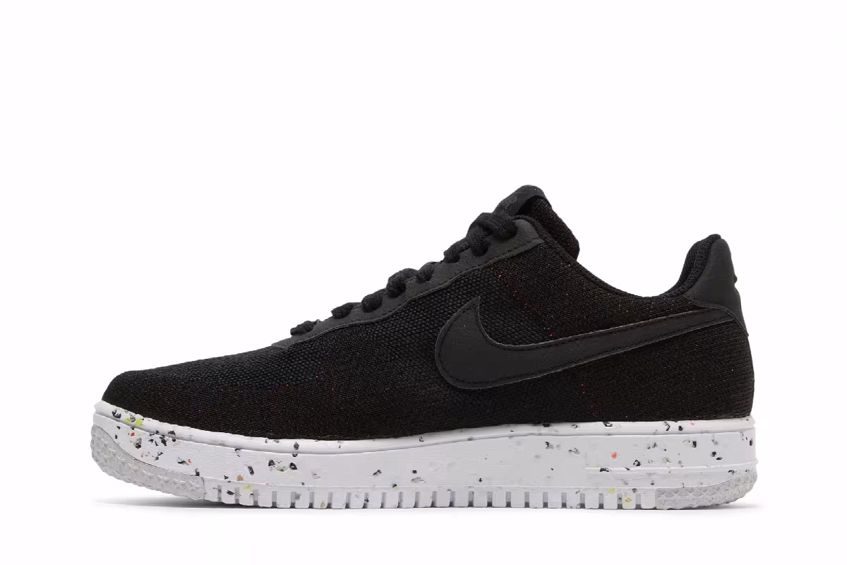 Nike Air Force 1 Crater Flyknit Black White, view 4