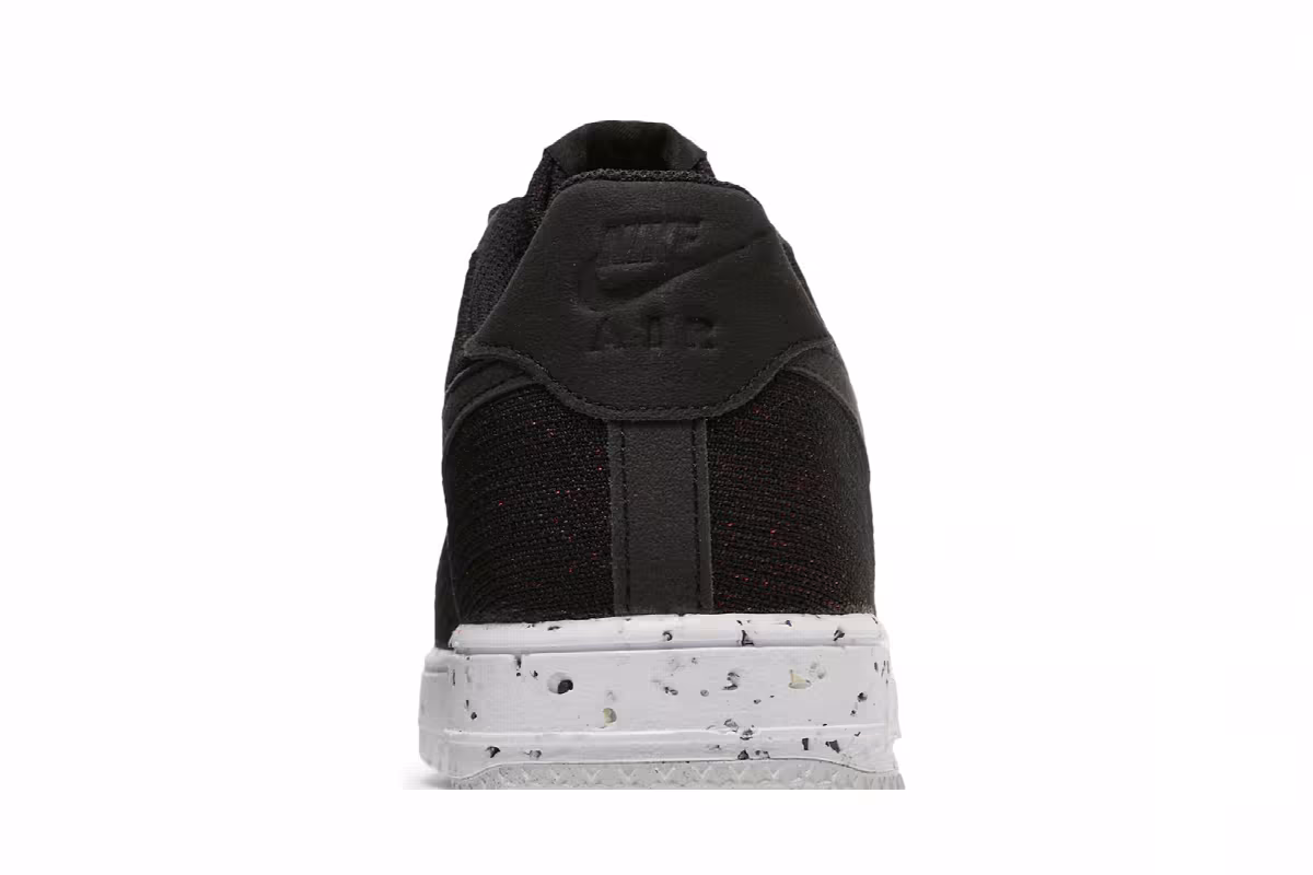 Nike Air Force 1 Crater Flyknit Black White, view 8