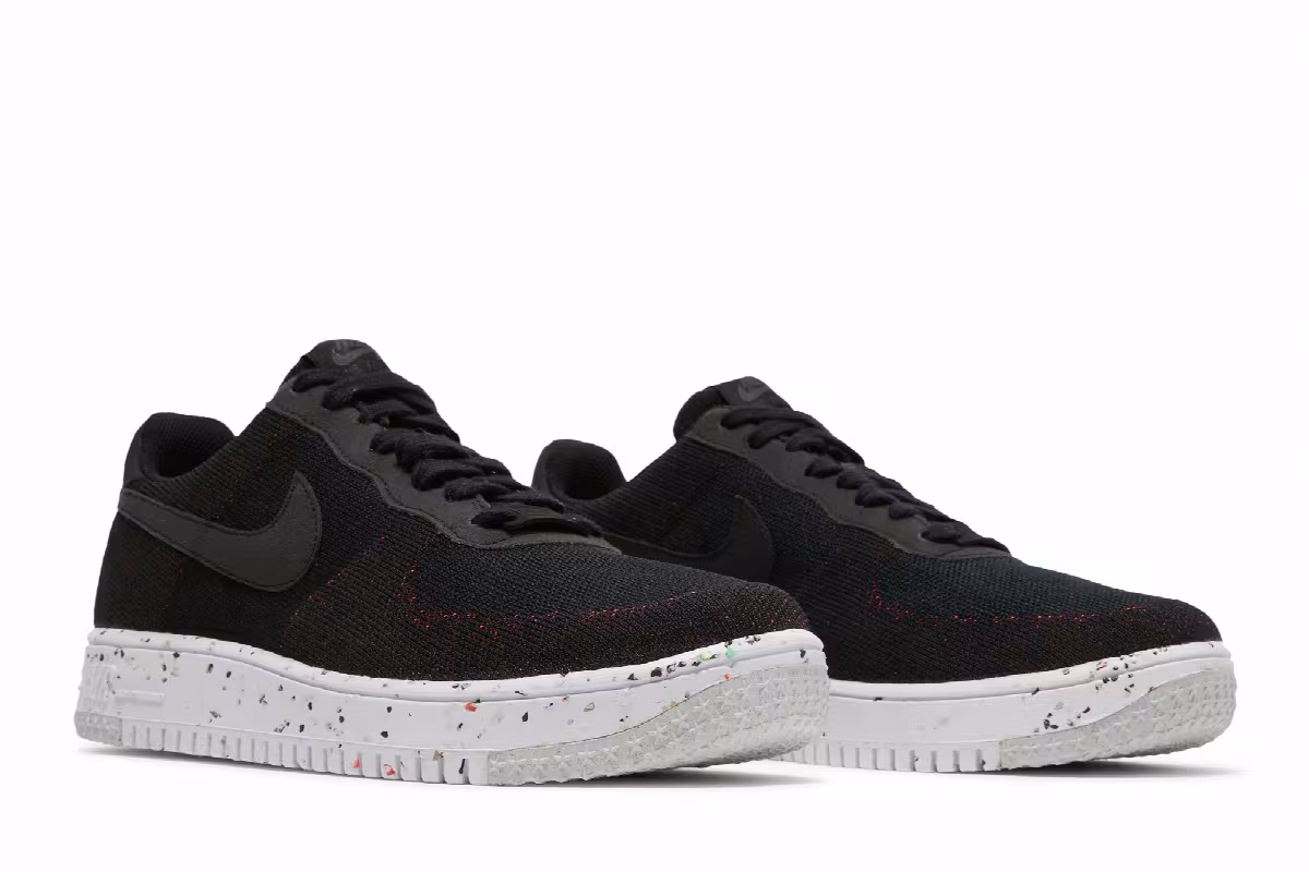 Nike Air Force 1 Crater Flyknit Black White, view 9