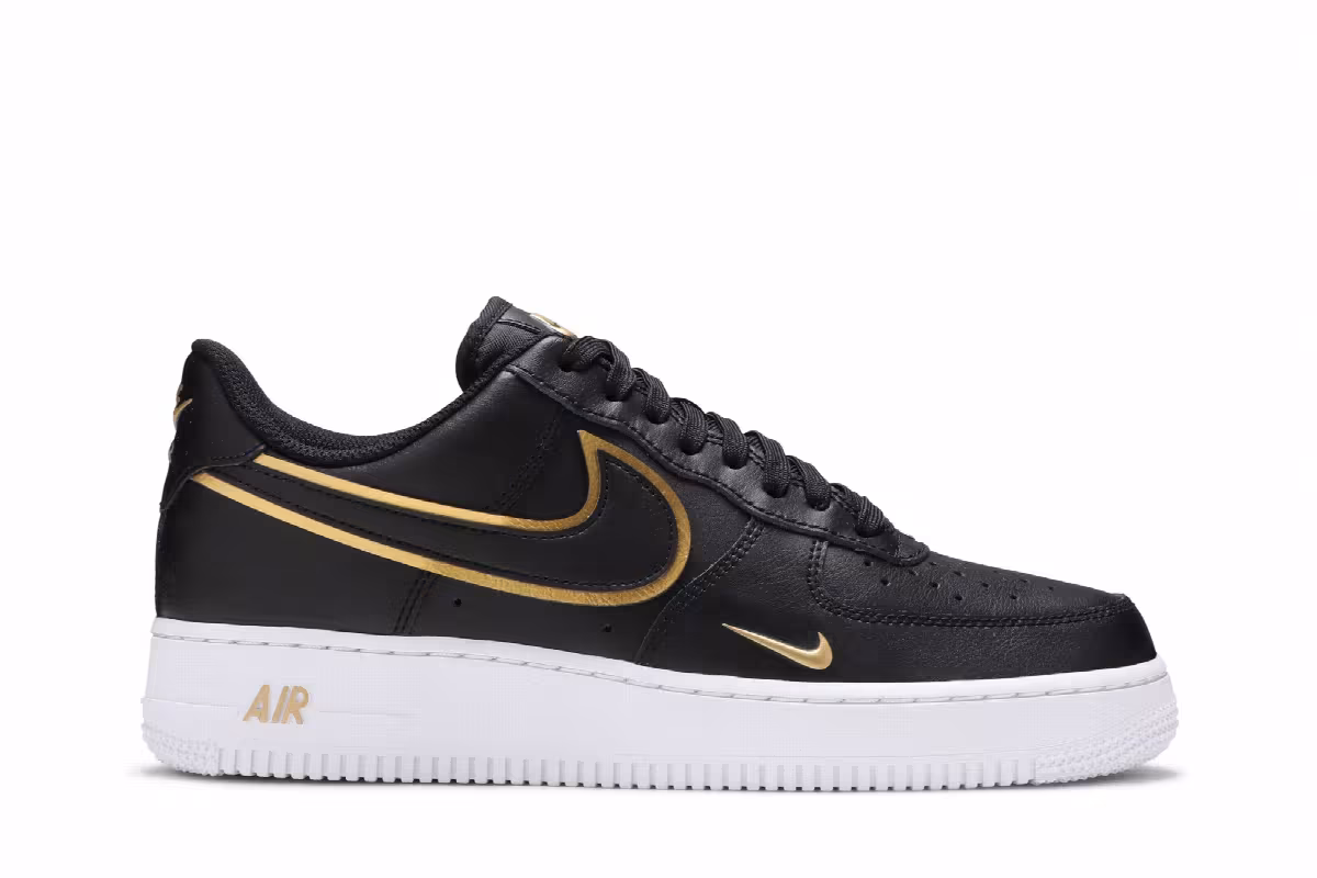 Nike Air Force 1 Metallic Swoosh Pack - Black, view 2