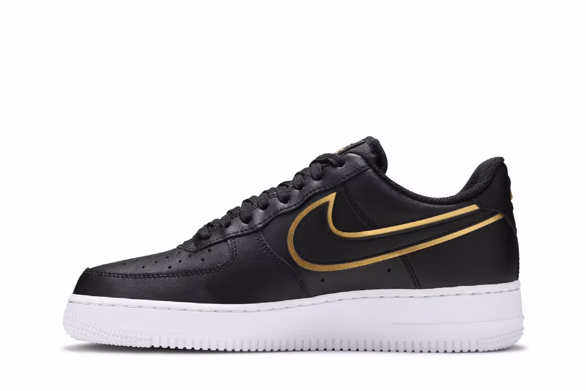 Nike Air Force 1 Metallic Swoosh Pack - Black, view 4