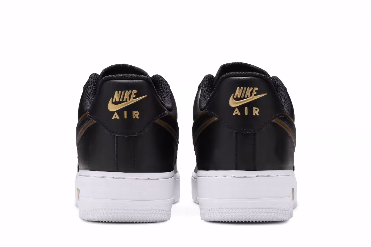 Nike Air Force 1 Metallic Swoosh Pack - Black, view 7