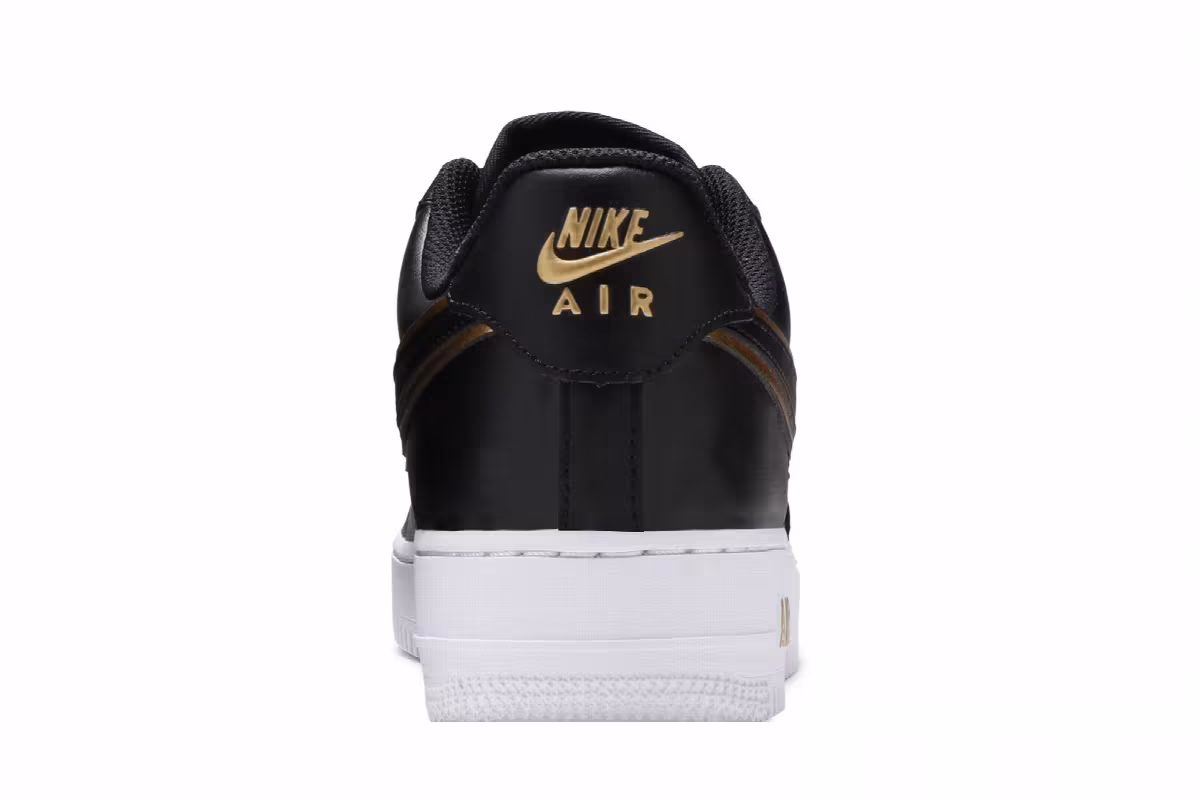 Nike Air Force 1 Metallic Swoosh Pack - Black, view 8