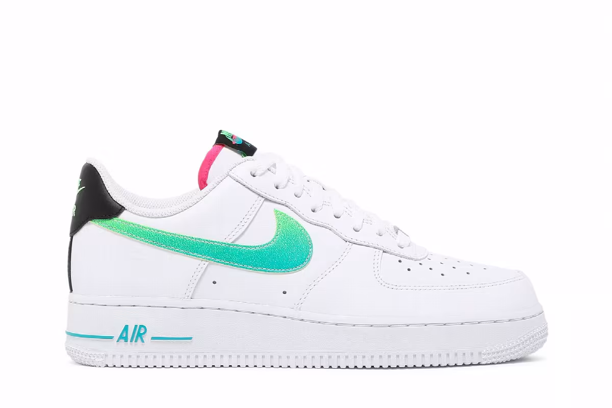Nike Air Force 1 White Aquamarine, view 2
