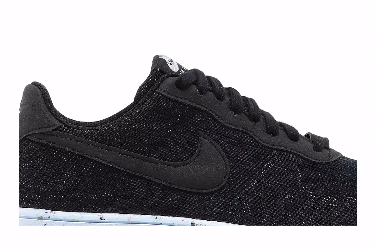 Nike Air Force 1 Crater Flyknit Black Chambray Blue, view 3
