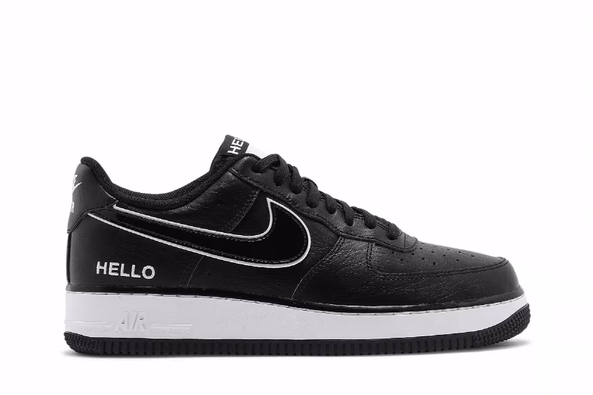 Urbanstar x Nike Air Force 1 HELLO Pack - Black, view 2