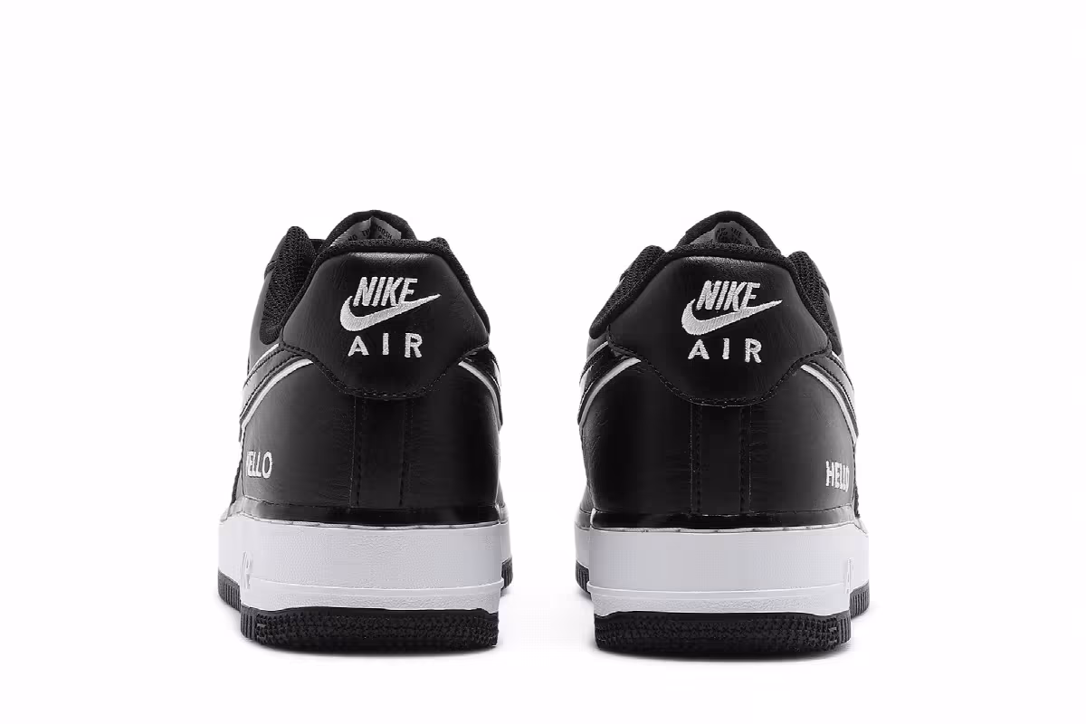 Urbanstar x Nike Air Force 1 HELLO Pack - Black, view 7