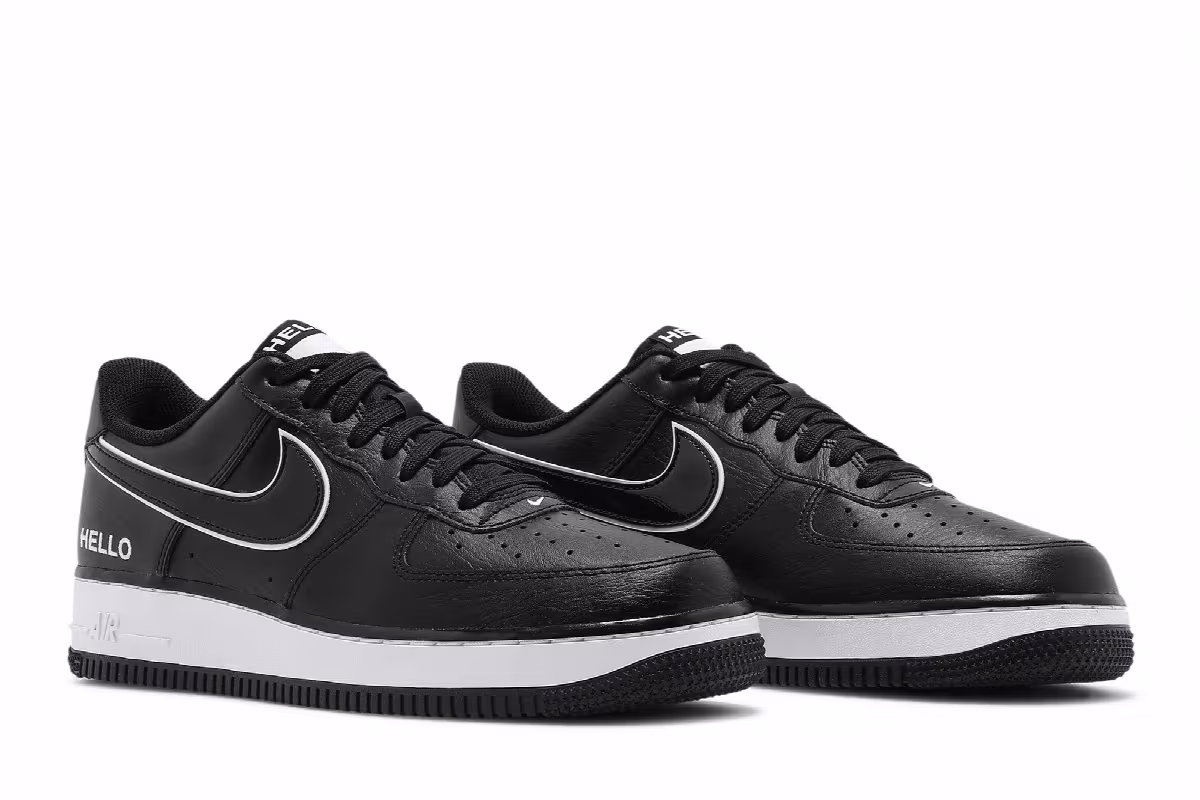 Urbanstar x Nike Air Force 1 HELLO Pack - Black, view 9