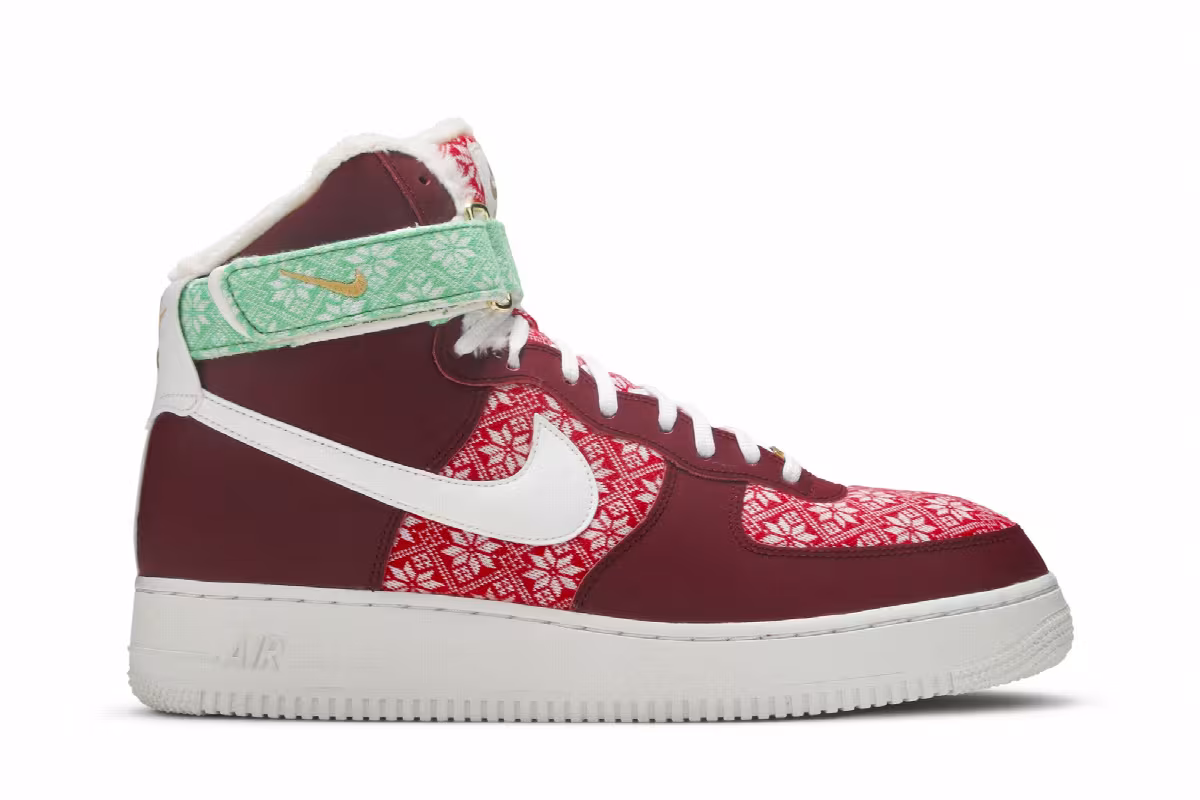 Nike Air Force 1 High Christmas Sweater, view 2
