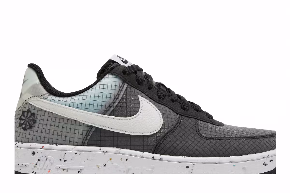 Nike Air Force 1 Crater Move To Zero - Black White, view 3