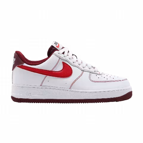 Nike Air Force 1 '07 'White University Red'