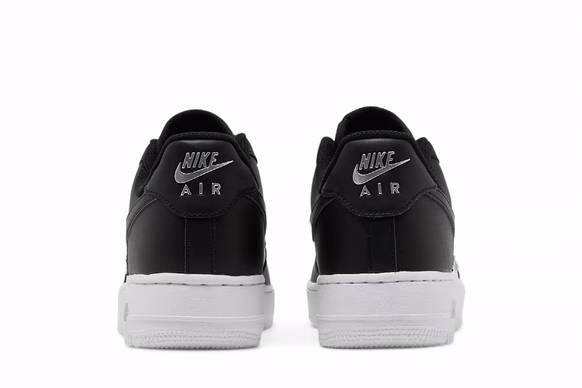 Nike Air Force 1 Silver Chain - Black, view 7
