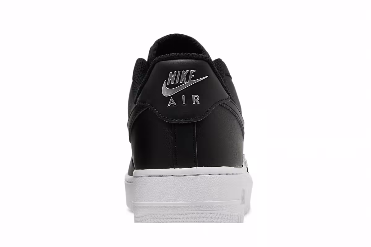 Nike Air Force 1 Silver Chain - Black, view 8