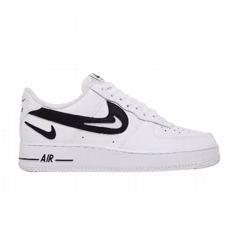 Nike Air Force 1 '07 'Cut Out Swoosh - White Black'