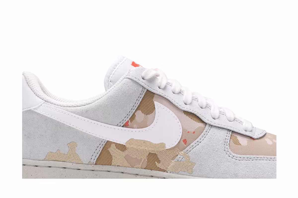 Nike Air Force 1 Embroidered Desert Camo, view 3