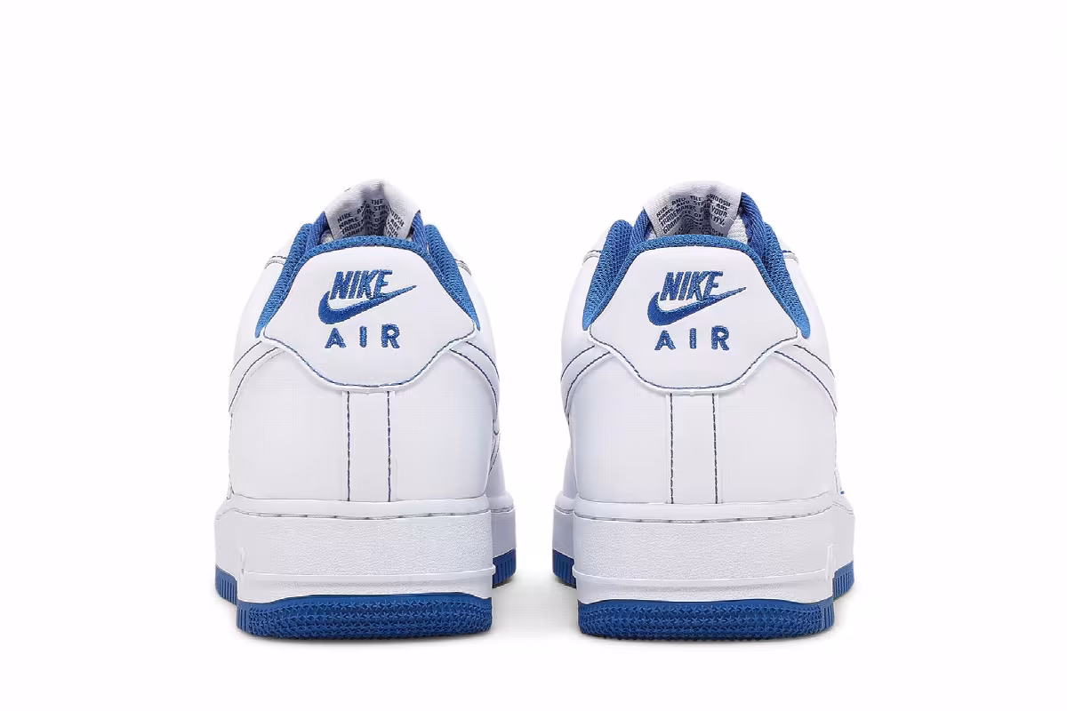 Nike Air Force 1 Contrast Stitch - White Game Royal, view 7