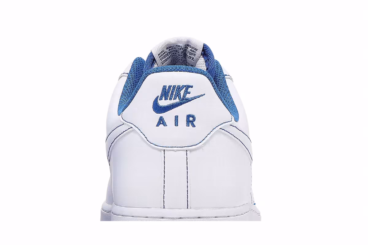 Nike Air Force 1 Contrast Stitch - White Game Royal, view 8