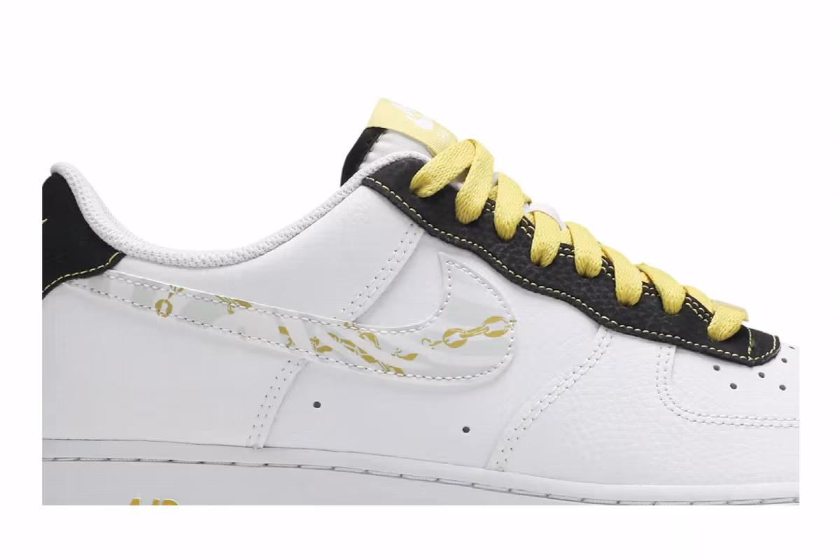 Nike Air Force 1 Gold Links Zebra Print, view 3