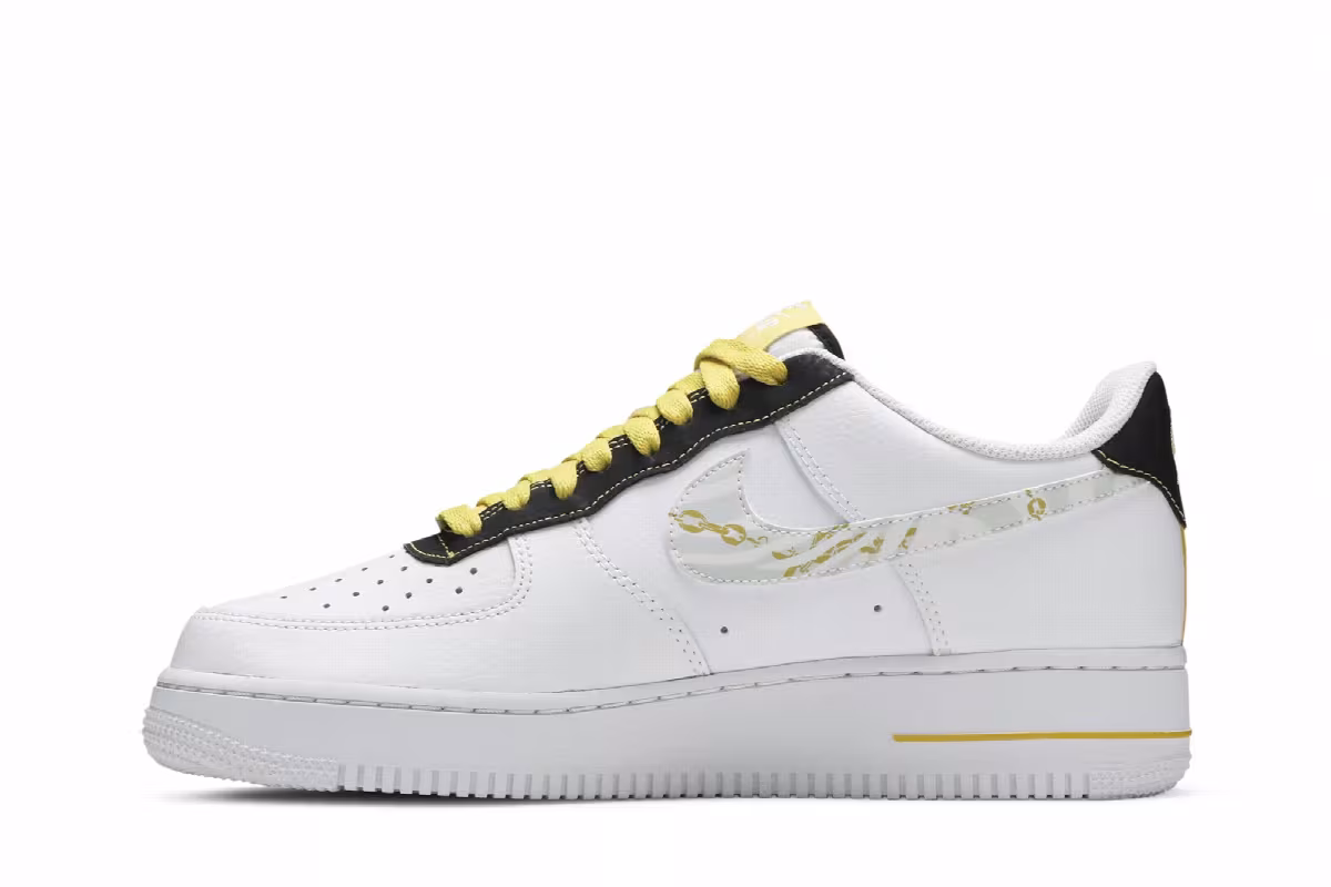 Nike Air Force 1 Gold Links Zebra Print, view 4
