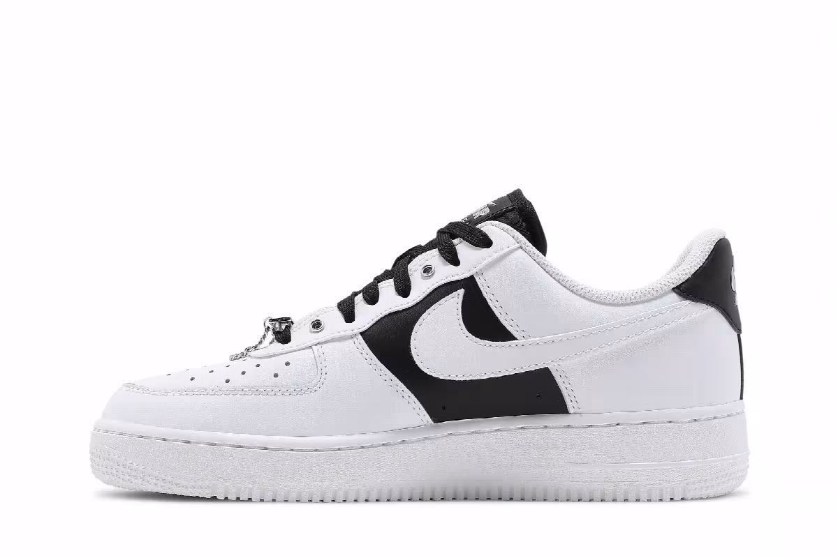 Nike Air Force 1 Silver Chain - White, view 4