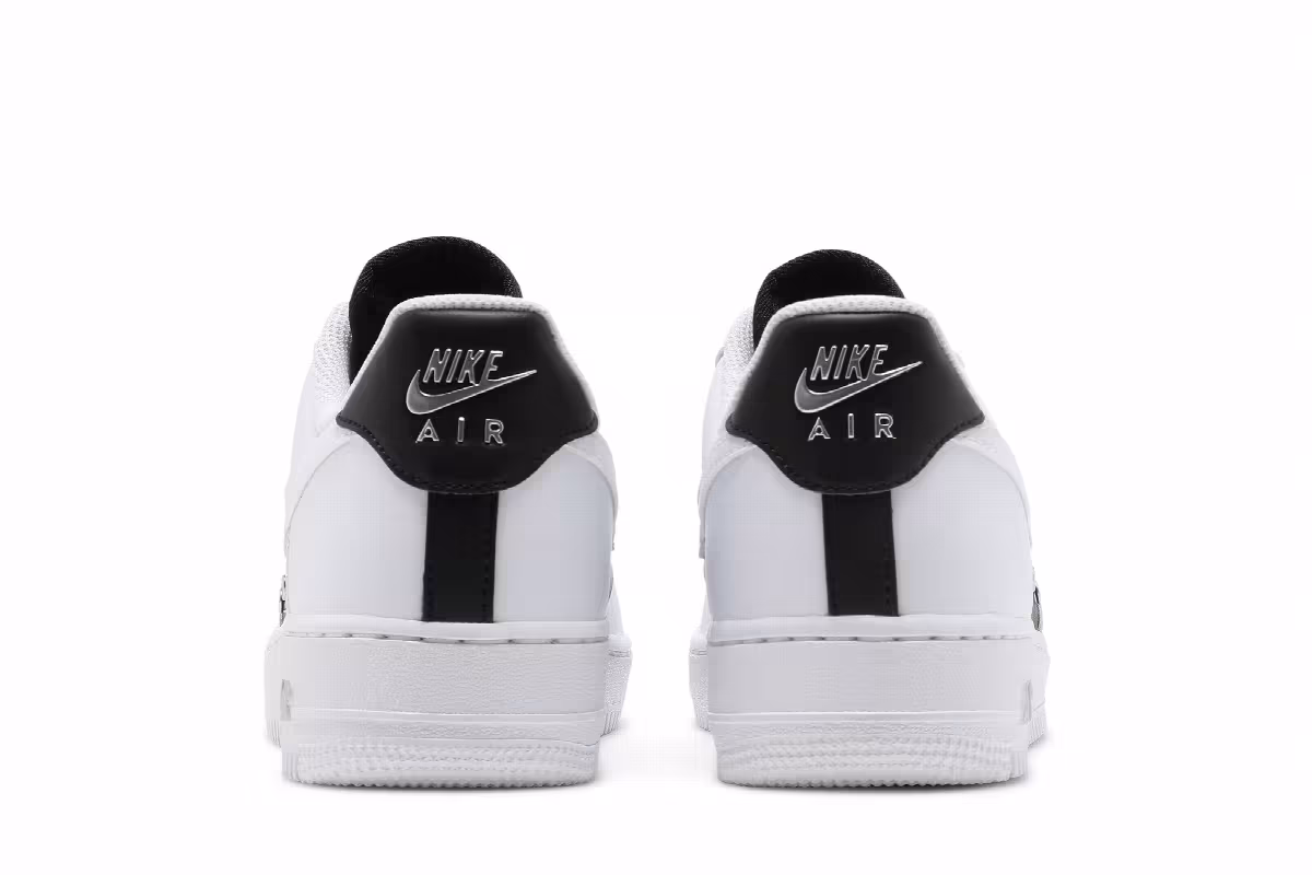 Nike Air Force 1 Silver Chain - White, view 7