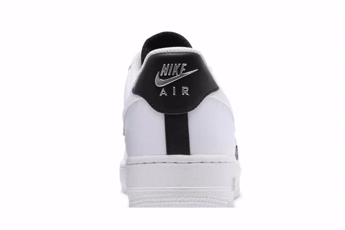 Nike Air Force 1 Silver Chain - White, view 8