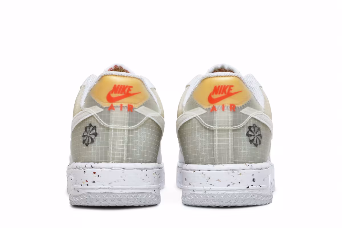 Nike Air Force 1 Crater Move To Zero - White Orange, view 7