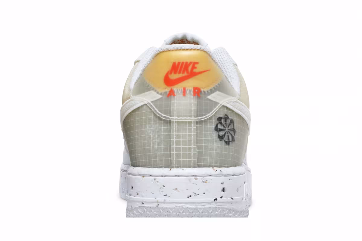 Nike Air Force 1 Crater Move To Zero - White Orange, view 8