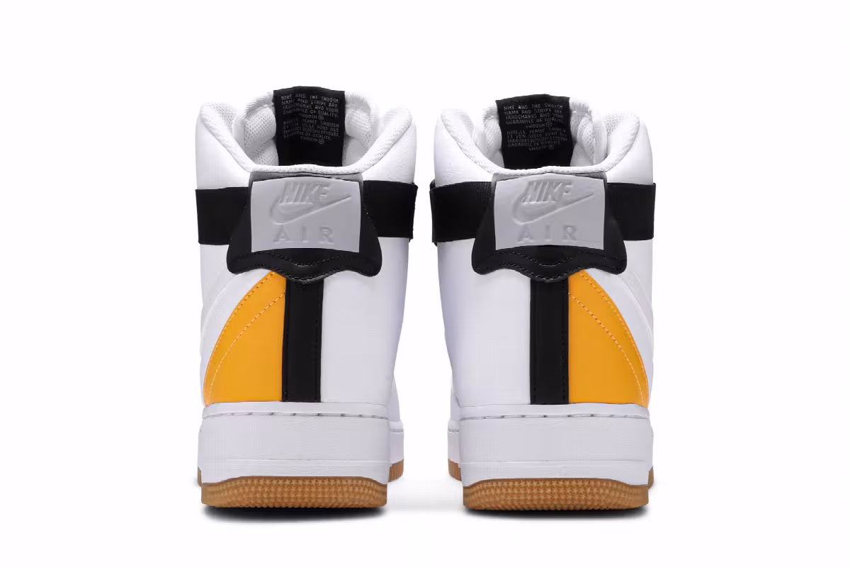 Nike NBA x Air Force 1 High White University Gold, view 7