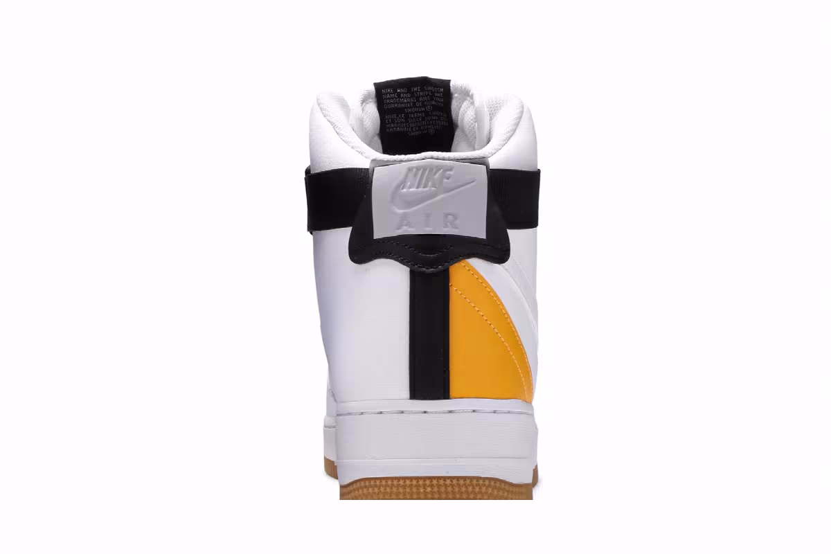 Nike NBA x Air Force 1 High White University Gold, view 8