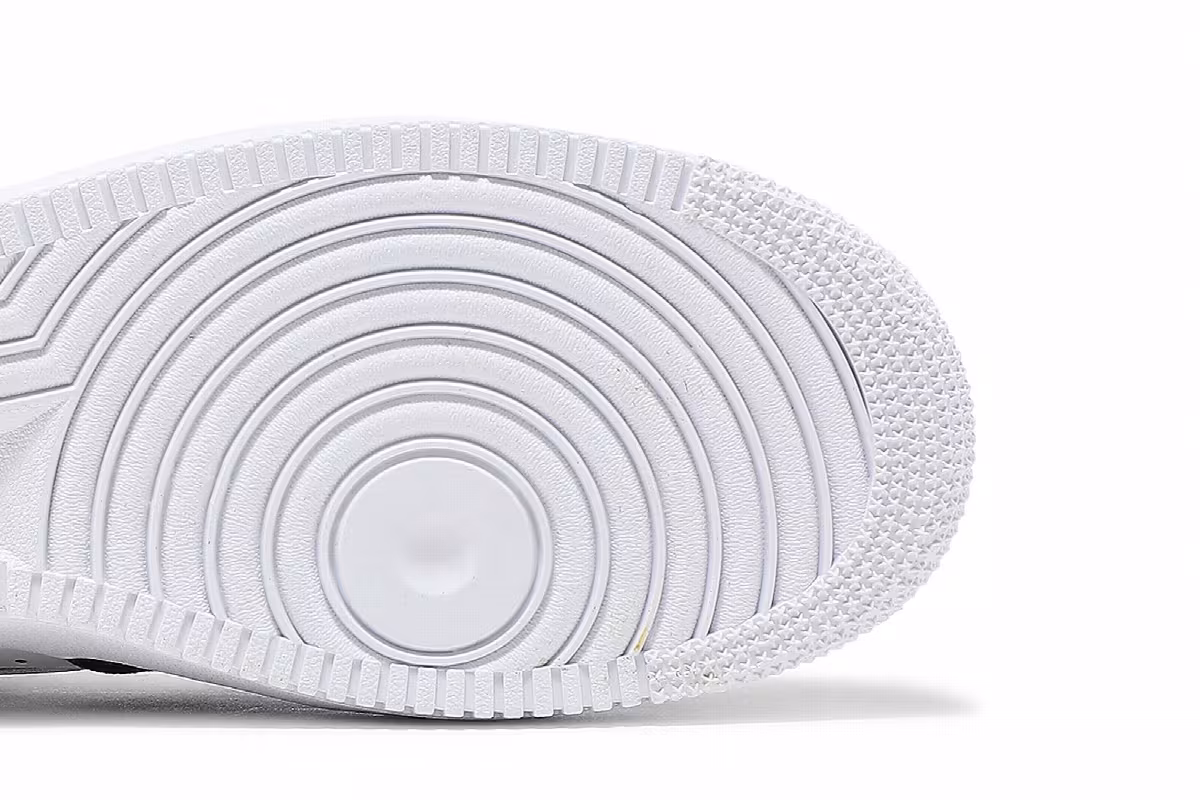 Nike Air Force 1 White Red Denim, view 6