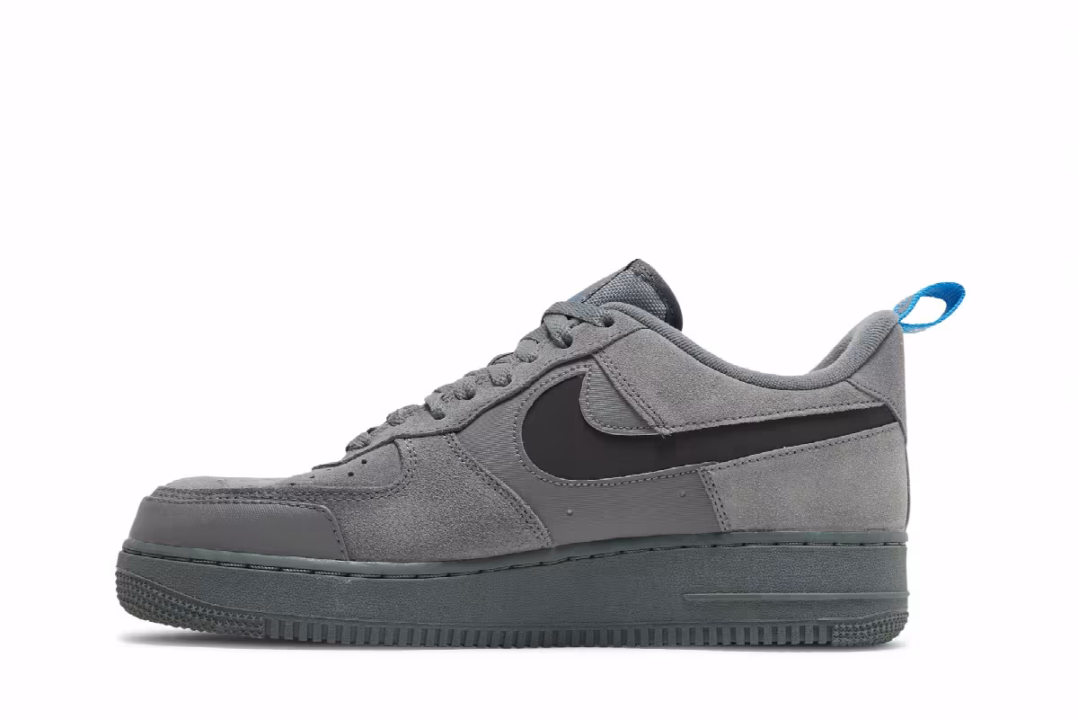 Nike Air Force 1 Low Cut Out Swoosh - Grey, view 4