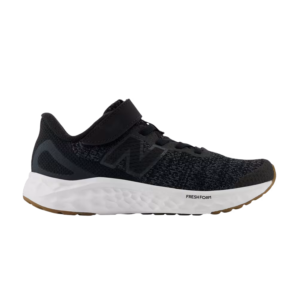 New Balance Fresh Foam Arishi v4 Bungee Lace Top Strap Little Kid Black Phantom