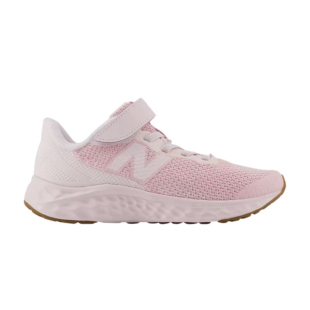 New Balance Fresh Foam Arishi v4 Bungee Lace Top Strap Little Kid Pink Granite